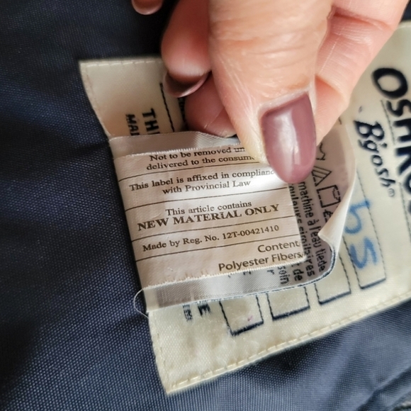 Oshkosh B'Gosh Heavyweight Snow Pants With Suspenders Size 8 in Blue - Picture 12 of 13